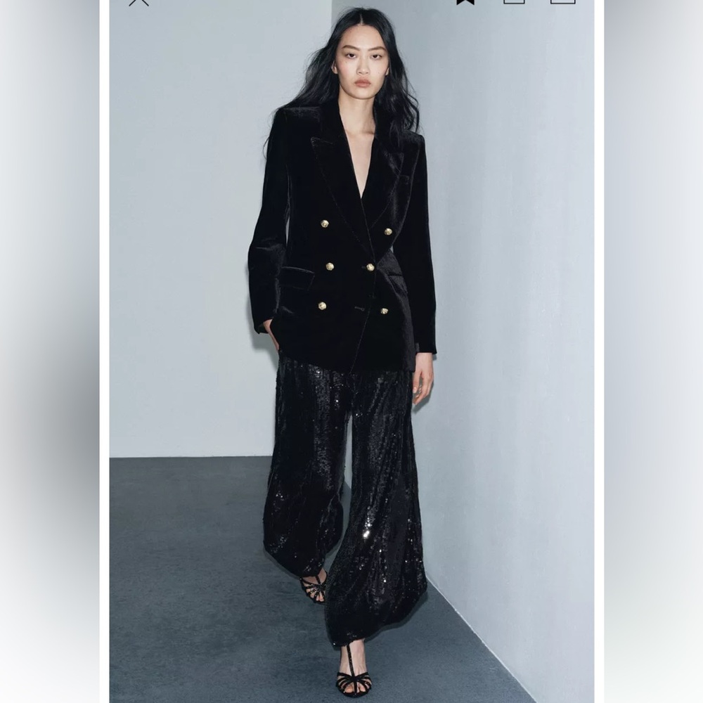 ZARA SEQUIN PANTS LIMITED EDITION ZW COLLECTION